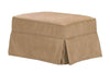 Image of Regina Slipcover Footstool Ottoman