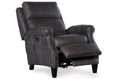 Renny Lead Dual Power "Quick Ship" Leather Transitional Recliner