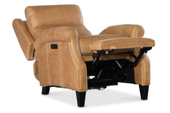 Renny Coin Dual Power "Quick Ship" Leather Transitional Recliner