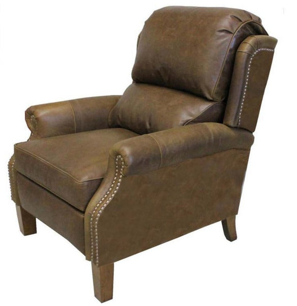 Rex "BIG MAN" Large Leather Bustle Back Recliner