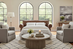 Richmond 85 Inch Leather Queen Sleeper Sofa