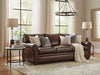 Image of Rockefeller XL 96 Inch 8-Way Hand Tied Traditional Leather Pillowback Sofa - Unwind In A Sanctuary Of Comfort And Unmatched Quality