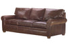 Image of Rockefeller XL 96 Inch Traditional Leather Pillowback Sofa