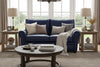 Image of Rockefeller Traditional 8-Way Hand Tied Leather Loveseat