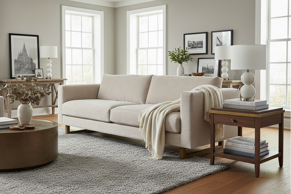 Romy 90 Inch "Quick Ship" Mid-Century Modern Sofa