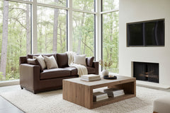 Ronald 82.5 Inch Modern Small Leather Sofa
