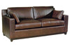 Image of Ronald 82.5 Inch Modern Small Leather Sofa
