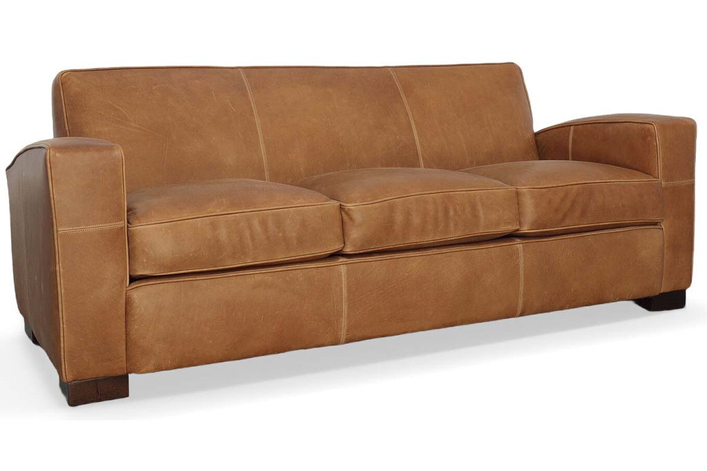 Russell 82 Inch Classic Club Style Tight Back Sofa Russell 82 Inch Classic Club Style Tight Back Sofa