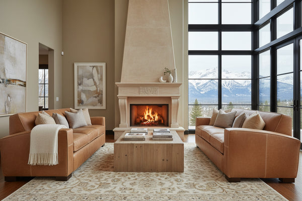 Russell 82 Inch Classic Club Style Tight Back Sofa