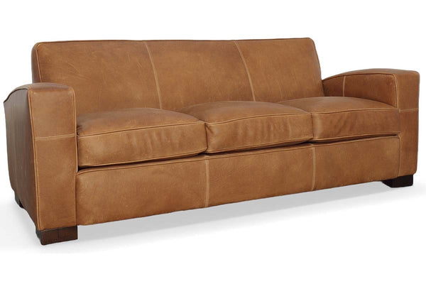 Russell 82 Inch Classic Club Style Tight Back Sofa