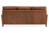 Image of Ryder 82 Inch Transitional Three Cushion Pillow Back Leather Sofa