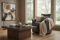 Ryland Barrel Back SWIVEL Leather Recliner