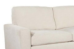 Sadie Cream "Quick Ship" Two Piece Modern Track Arm Pillow Back Sectional -Version 1