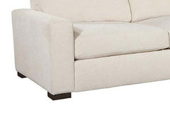 Sadie Cream "Quick Ship" Two Piece Modern Track Arm Pillow Back Sectional -Version 1