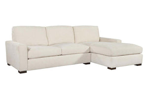 Sadie "Quick Ship" Two Piece Modern Track Arm Pillow Back Sectional -Version 1