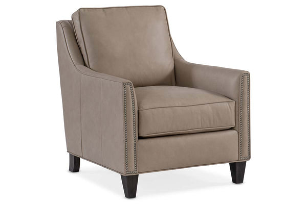Samuel "Quick Ship" Transitional Leather Livingroom Chair