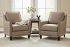 Image of Samuel "Quick Ship" Transitional Leather Livingroom Chair