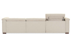 Savion Beach 126 Inch "Quick Ship" Reclining Chesterfield Sofa