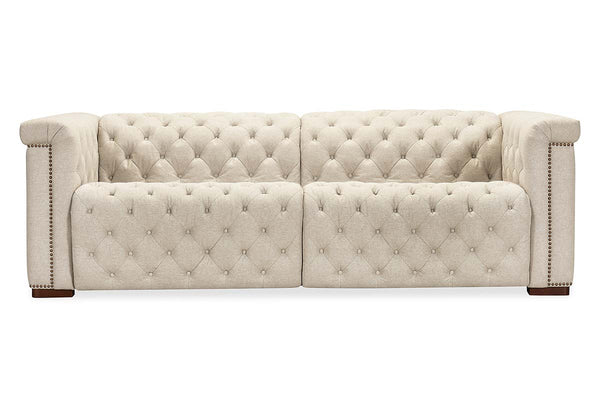 Savion Beach 89 Inch "Quick Ship" Reclining Chesterfield Sofa