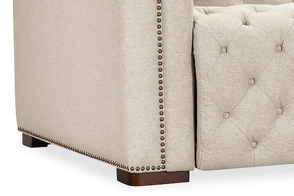 Savion Beach 89 Inch "Quick Ship" Reclining Chesterfield Sofa