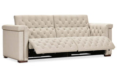 Savion Beach 89 Inch "Quick Ship" Reclining Chesterfield Sofa