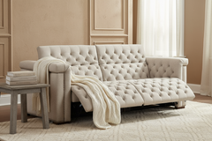 Savion Beach 89 Inch "Quick Ship" Reclining Chesterfield Sofa