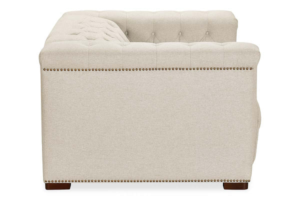 Savion Beach "Quick Ship" Power Chesterfield Fabric Furniture Collection