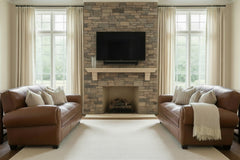 Sebastian 84 Inch Distressed Leather Club Couch With Bold Arms