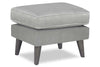 Image of Serafina Modern Pillow Top Fabric Footstool Ottoman