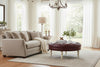 Image of Seymour Tufted 36", 40", 44", Or 48" Inch Round Leather Ottoman (4 Sizes Available)