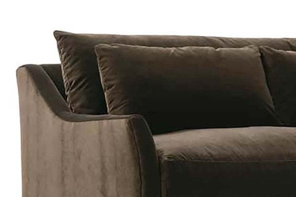 Shauna 98 Inch "Quick Ship" Bench Seat Fabric Upholstered Sofa