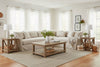 Image of Shauna Slipcovered Bench Seat Wing Arm Fabric Sectional