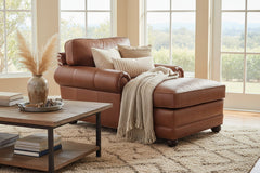 Sheffield Two Arm Leather Chaise Lounge Chair