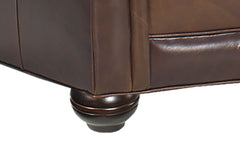 Sheffield Two Arm Leather Chaise Lounge Chair