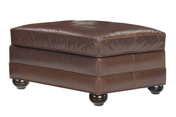 Sheffield Grand Scale Leather Ottoman Foot Stool
