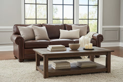 Sheffield 86 or 94 Inch Deep Seated Select-A-Size Extra Large Leather Sofa
