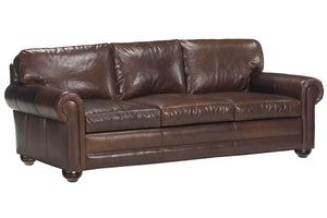 Sheffield 86 or 94 Inch Deep Seated Select-A-Size Extra Large Leather Sofa