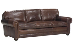 Sheffield 86 or 94 Inch Deep Seated Select-A-Size Extra Large Leather Sofa