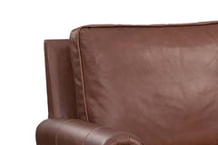 Shelley Chaps "Quick Ship" Traditional Top Grain Leather Pillow Back Chair