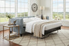 Image of Sherwood 89 Inch Shelter Arm Queen Pull Out Sleeper Sofa