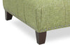 Image of Sidney 42 Inch Square Fabric Upholstered Tufted Coffee Table Ottoman With Nail Trim