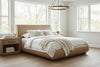 Image of Sienna Queen & King Contemporary Leather Platform Panel Bed