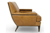 Image of Silas Transitional Leather Upholstered Accent Chair