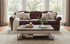 Salerno 105 Inch Vintage Tufted Back Sofa