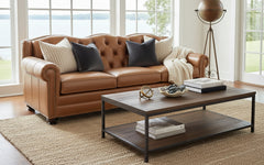 Salerno 105 Inch Vintage Tufted Back Sofa