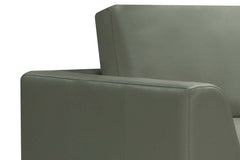 Simon Modern European Track Arm Leather Club Chair