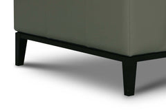 Simon Modern European Track Arm Leather Club Chair