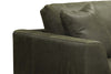 Image of Simon Modern European Leather Track Arm Loveseat