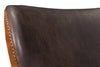 Image of Simpson Dark Brindle "Quick Ship" Brown Hair On Hide Leather Accent Chair