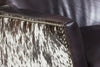 Image of Simpson Legendary Graphite "Quick Ship" Salt & Pepper Hair On Hide Leather Accent Chair